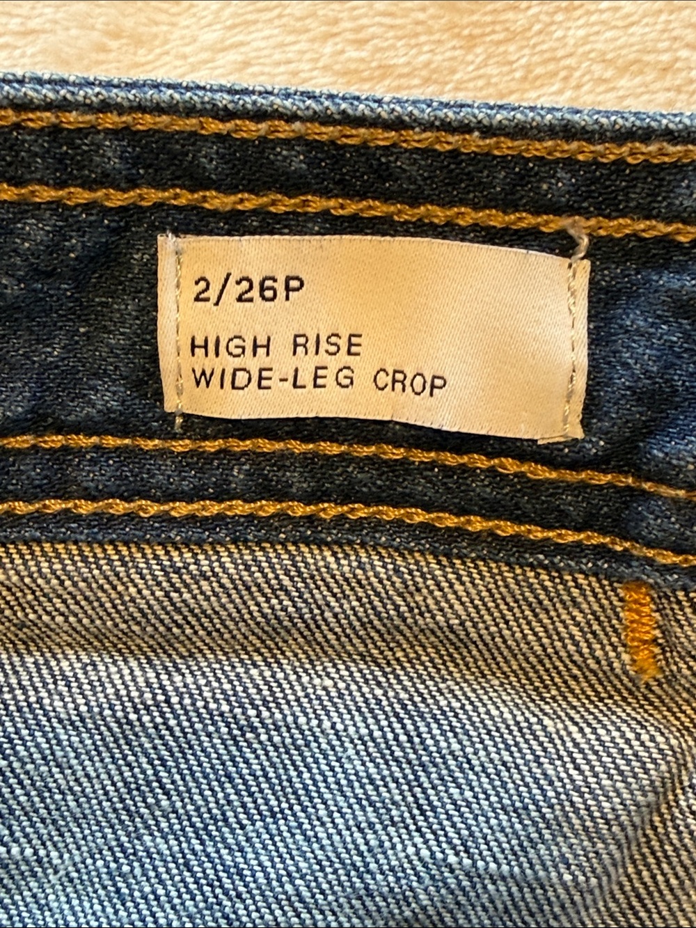 GAP High Rise Wide Leg Cropped Jean - Picture 7 of 12